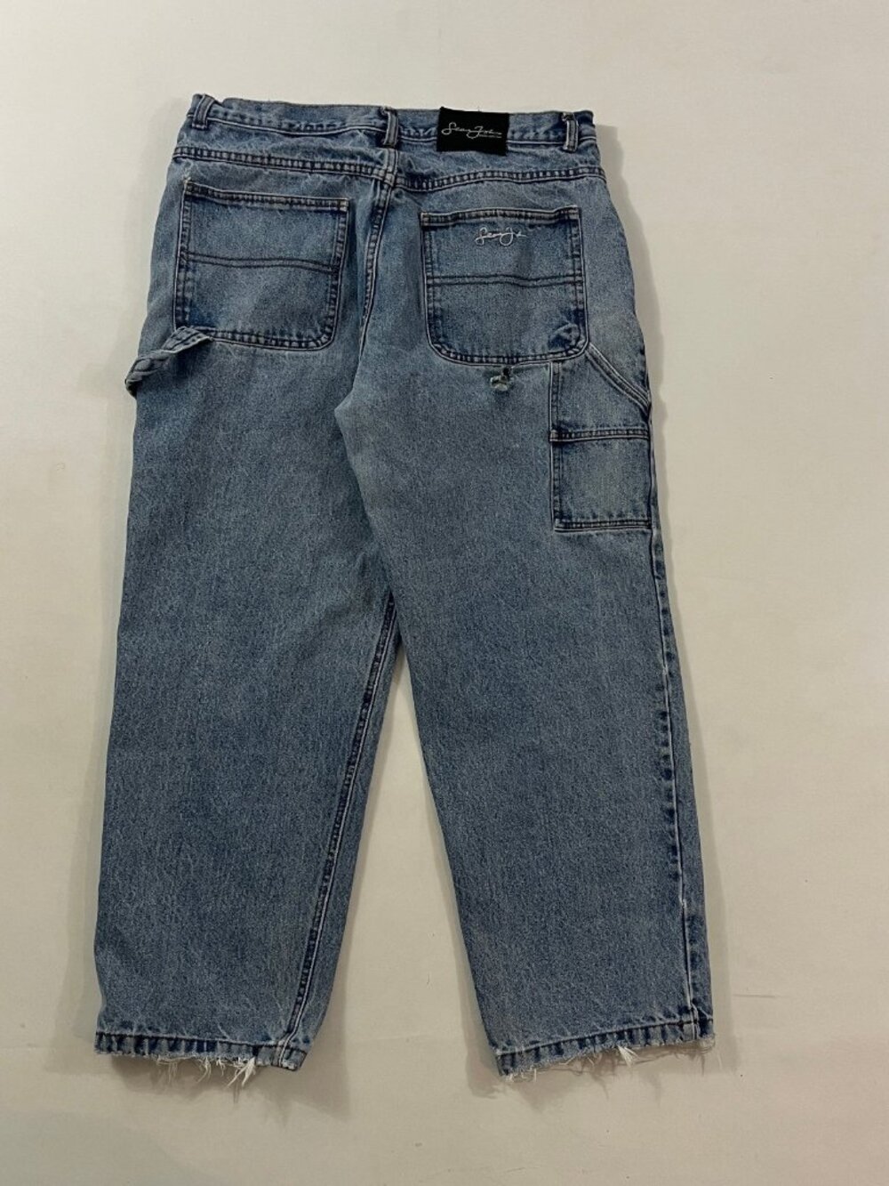 Vintage Y2K Sean John Light Wash Baggy Carpenter Jeans 36x30